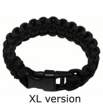 Bratara paracord XL neagra MFH
