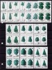 ✅ RO 1994 , LP 1343 &quot;Specii forestiere - erori multiple&quot;, serie in bloc de 4, MNH, Nestampilat
