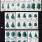 ✅ RO 1994 , LP 1343 &quot;Specii forestiere - erori multiple&quot;, serie in bloc de 4, MNH