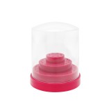 Cutie depozitare, bit freza electrica, 48 locuri, big, roz