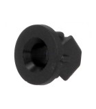 Suport pentru LED 3mm monobloc neagra UL94V-2 L 6.5mm FIX&amp;FASTEN