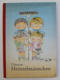 UNSERE HEINZELMANNCHEN von EVA SONNTAG , GRAPHISCHE GESTALTUNG von INGE UHLICH , 1962