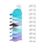 Suport pentru Sepci, Flippy, pentru Perete, Organizator pentru 10 Palarii, Constructie Verticala, Montaj cu Banda Adeziva sau Suruburi, Economisire Sp