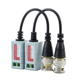 Set 2 Adaptoare CCTV PNI 201C, Video Balun Pasiv BNC, Transmisie 600m pe Cablu CAT5/UTP/FTP