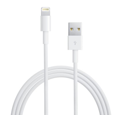 Cablu De Date, MD818ZM/A, iPhone 5 /5S /SE/ 6 /6S/ 6s Plus /7 /7 Plus 8 8Plus X, Alb, Blister, Compatibil foto