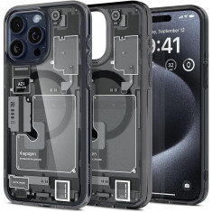 Husa Spigen Ultra Hybrid Mag MagSafe pentru Apple iPhone 15 Pro Negru