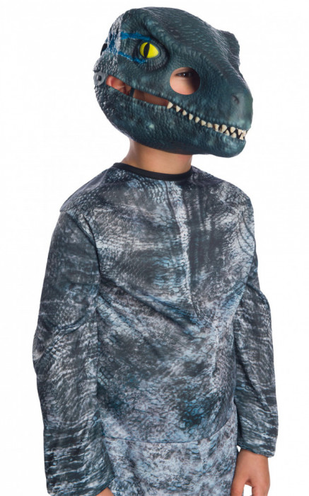 Masca Velociraptor Blue pentru copii, Jurassic Park 6 ani +