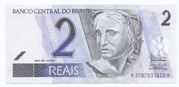 Brazilia 2 Reais ND (2001/12) - A3797037010A, B11, P-249b