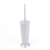 Perie WC Romtatay 43170, polipropilena, gri metalizat, 42 x 9.5 cm