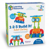 Hai sa construim - 1, 2, 3 Robotel colorat, Learning Resources
