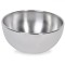 Bol Metalic, 500ml, Argintiu, Diametru 12cm, &Icirc;nălțime 6cm, Capacitate 0,5L