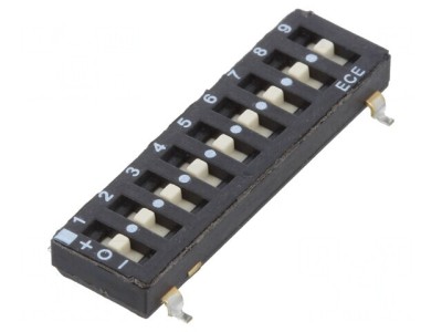Comutator DIP-SWITCH 9 Secțiuni OFF-ON 24VDC foto