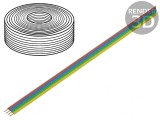 Cablu bandă Cu 4x0,14mm2 PVC 50m