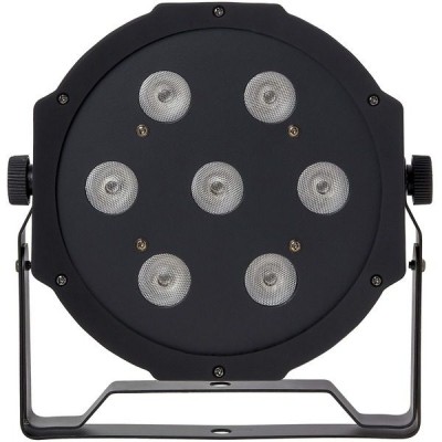Proiector lumini PAR LED RGBW, cu 7 leduri 70W si culori statice foto
