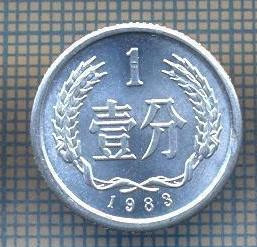 AX 1024 MONEDA- CHINA - 1 FEN -ANUL 1983 -STAREA CARE SE VEDE