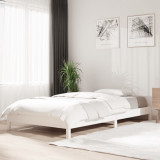 Cumpara ieftin Pat stivuibil, alb, 80x200 cm, lemn masiv de pin