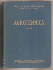 G.Ionescu-Sisesti-Agrotehnica 2 vol. foto