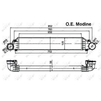 Radiator intercooler Nrf 30161A foto
