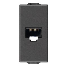 Priza internet UTP RJ45 CAT5E 1M Vimar Neve carbon matt 09338.9.CM