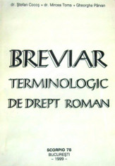 Breviar terminologic de drept roman (1999) foto