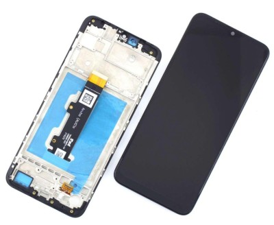 Display Motorola Moto E20 cu Rama Negru Black foto