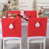 Husă Decorativă de Crăciun, Model Căciula Moș Crăciun, Material Poliester, Culoare Roșu, &Icirc;nălțime 104 cm, Oem