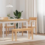 VidaXL Bancă 90 cm din lemn masiv cauciuc 4102595