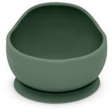 Petite&amp;Mars Take&amp;Match Silicone Bowl castron cu ventuză Misty Green 6 m+ 360 ml