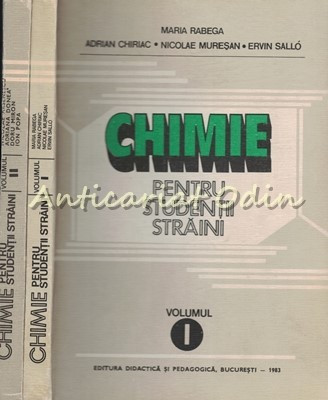 Chimie Pentru Studentii Straini I, II - Maria Rabega, Adrian Chiriac foto