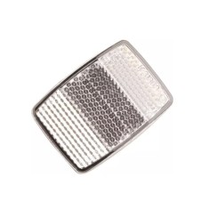 Catadioptru alb, prindere 1 surub