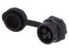 Conector Circular Soclu LUTRONIC 16mm 3 Pini Mama Aurit IP67 400V Montare Panou
