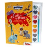 Disney. Prietenii cățeluși. Să pictăm &icirc;mpreună! Carte de colorat cu pensulă și acuarele