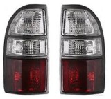 Set stopuri spate lampa Toyota Land Cruiser (Fj90), 07.1999-12.2002, spate, fara omologare, cu fascicul de cabluri, rosu-alb, tuning,, Stanga + Dreap