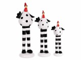 Cumpara ieftin Set 3 figurine Gaini ceramica multicolora 12x13x31.5 cm, 9.5x11x26.5 cm, 8x7x20.5 cm