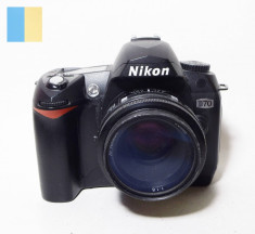 Nikon D70 cu obiectiv Nikon AF Nikkor 50mm f/1.8 [PR] foto