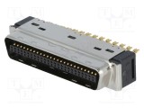 Conector 3M MDR PIN 50 ecranat pe cablu poliester mufă tată