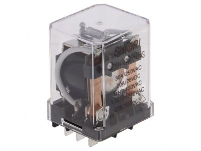 Releu Electromagnetic DPST-NO 12VDC 30A PCB foto