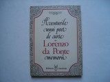 Aventurile unui poet de curte. Memorii - Lorenzo da Ponte