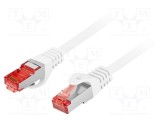 Patch cord LANBERG RJ45 S/FTP Cat 6 LSZH 15m alb