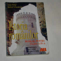 Istoria romanilor manual pentru clasa a IV-a - Liviu Burlec sa