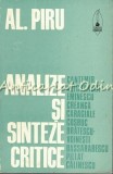 Cumpara ieftin Analiza Si Sinteze Critice. Cantemir, Alecsandri, etc. - Al. Piru