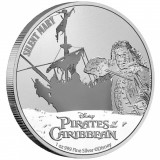 Niue 2022 - 2 USD - Disney - Piratii din Caraibe 5 - Silent Mary - 1 OZ, Australia si Oceania, Argint