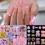 Figurine 3D volumetrice pentru manichiură, set D6