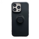 Husa protectie flippy compatibila cu samsung a32 5g liquid silicone ring cu suport rotativ negru