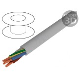 Cablu Electric JB-500 0,5mm2 Neecranat Gri 300V/500V