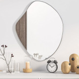 VidaXL Oglindă de perete, argintiu, 60x50 cm