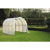 Cumpara ieftin Solar Gradina Tunel 200x300x190cm Alb OPP, Folie Protectie Plante, Structura Otel, Sera Legume Fructe, Mini Tunel
