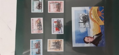 Benin-tranport,locomotive ,trenuri-serie completa si colita nestampilate MNH-(T2) foto