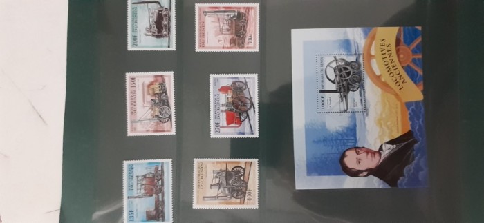 Benin-tranport,locomotive ,trenuri-serie completa si colita nestampilate MNH-(T2)