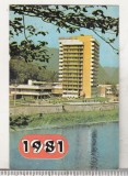 Bnk cld Calendar de buzunar 1981 - OJT - Calimanesti-Caciulata
